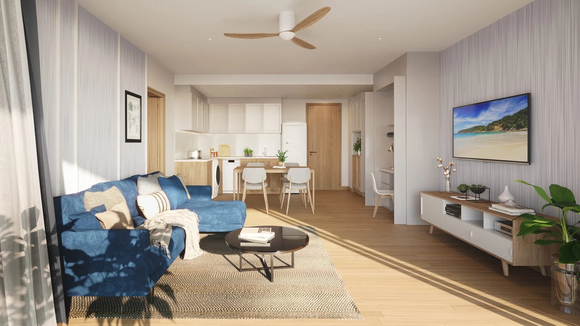 Two-bedroom living room